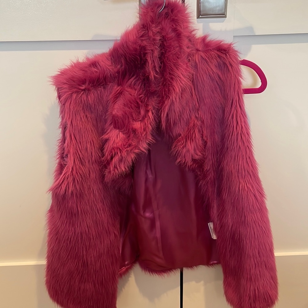 Faux fur vest